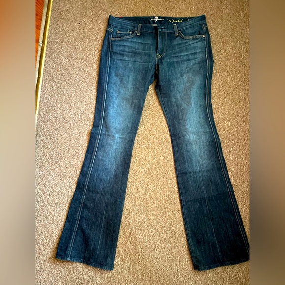 7 For All Mankind Denim - 7 For All Mankind bootcut/slight flare dark wash jeans